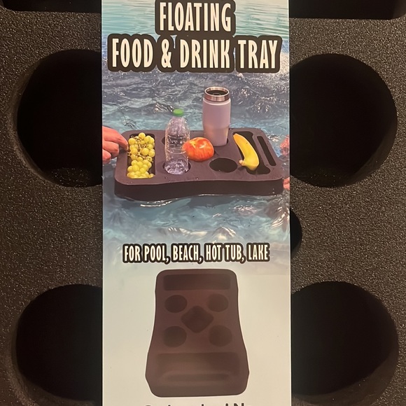 FLOATING FOOD AND DRINK TRAY NWT - Picture 2 of 3